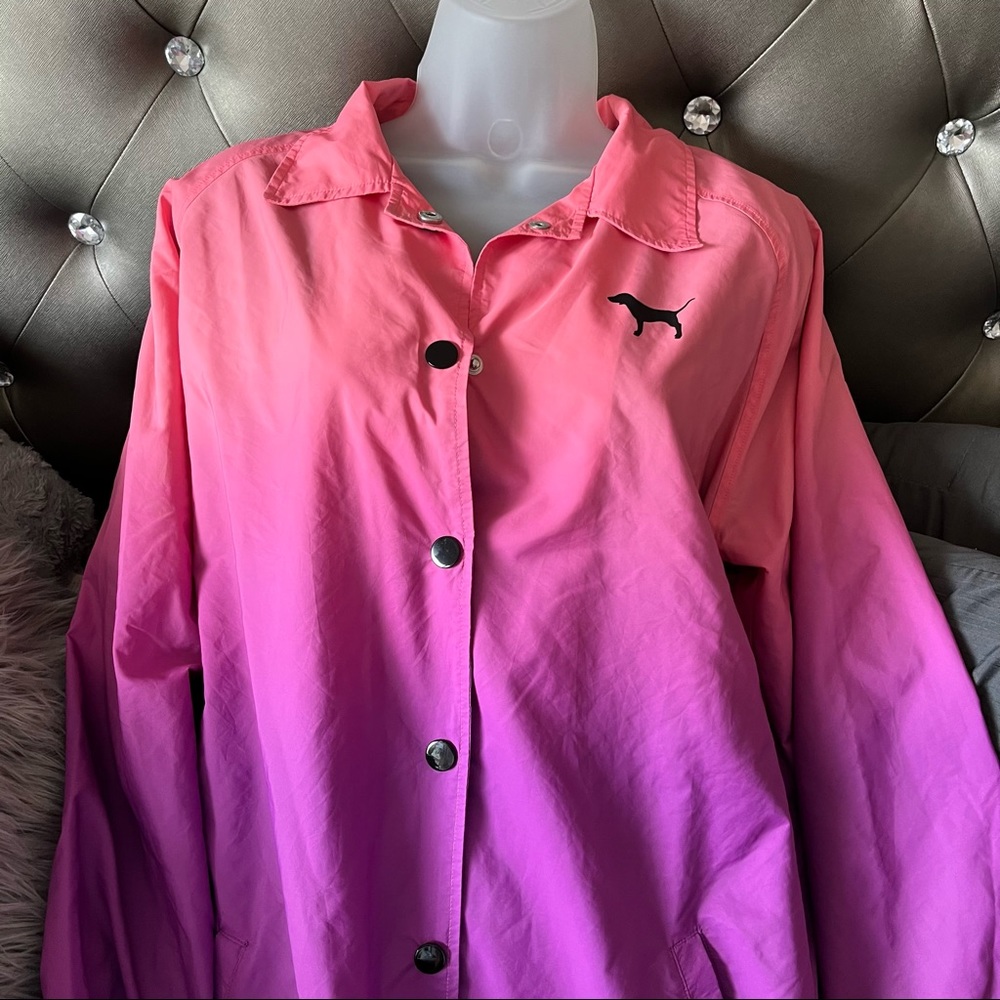 Victoria Secret Pink Ombré Windbreaker Jacket